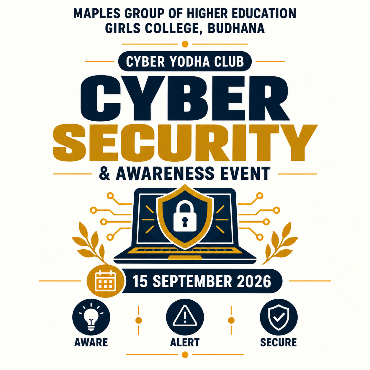 Cyber Security and Awareness Event, Maples Girls College, 15 September 2026